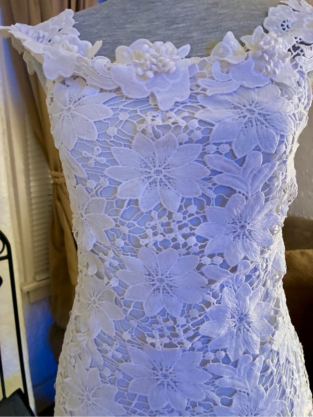 CBR Ivory Lace Appliqué Dress